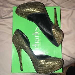 Charles by Charles David glitzy platform pump